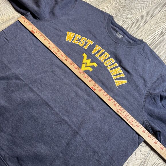 WVU West Virginia Mountaineers Crewneck Sweatshirt Men’s XXL Gray Sewn New - Picture 7 of 10